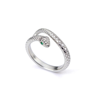 Snake Ring – Adjustable Silver Plated Ring